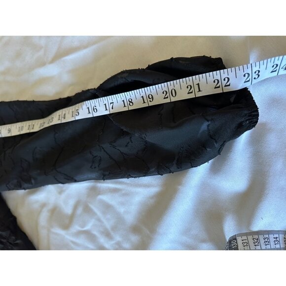 Bloomfield Women's Lace Dress Juniors Size M Black Lace Peasant Boho Ruffle Hem - Picture 12 of 12